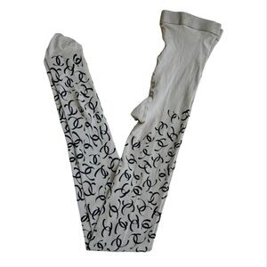 Chanel Logo Tights Vintage 90s/00s S/M